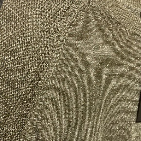 Michael Michael Kors Sparkle Knit Mesh Sleeve Top - Picture 7 of 10